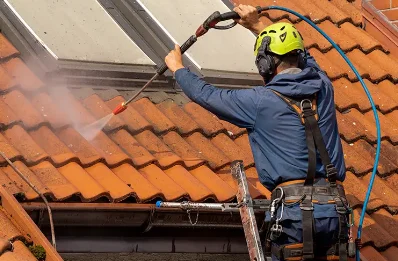 Démoussage et hydrofuge de toiture à Mahalon